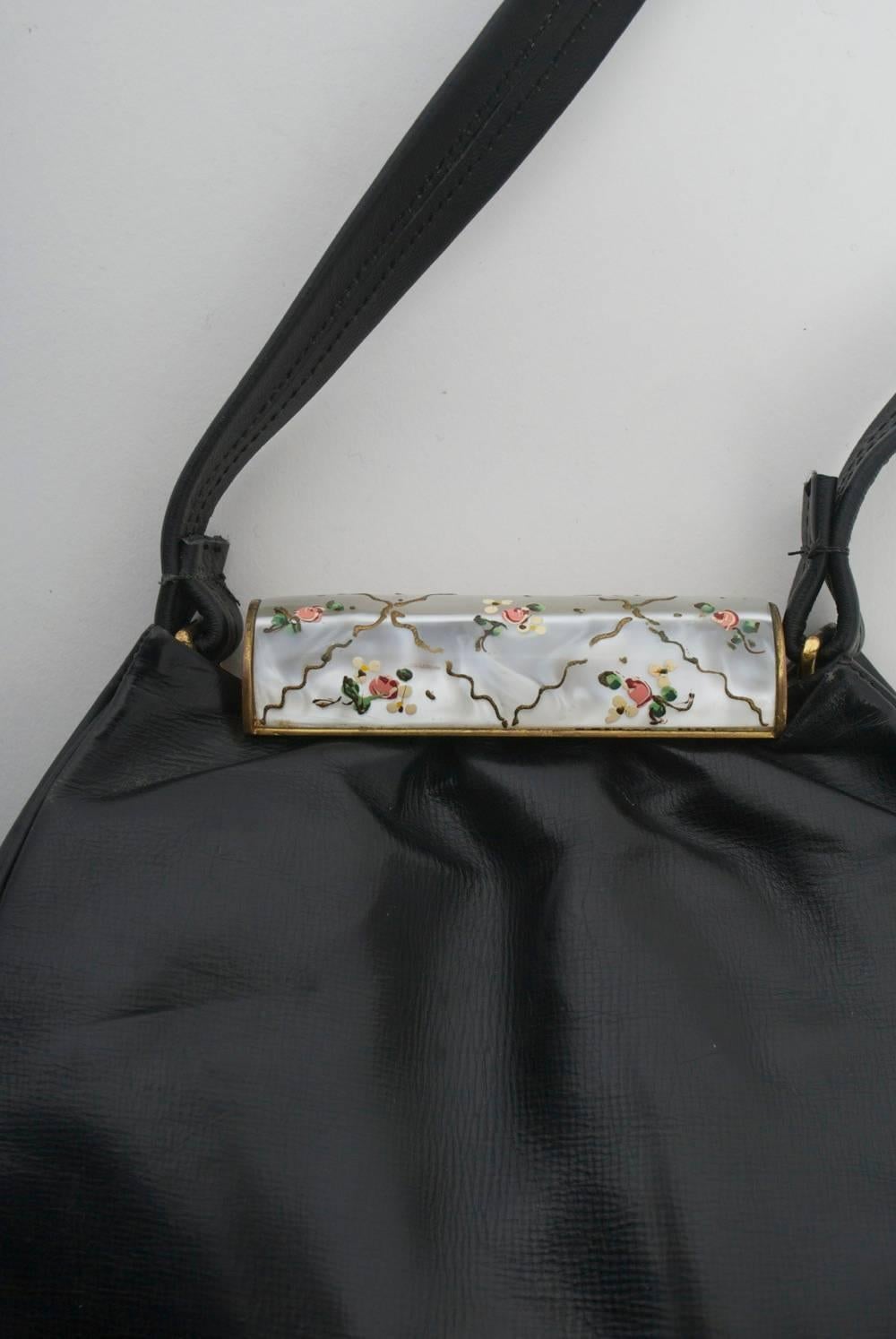Women's Rosenfeld Handbag with MOP Clasp
