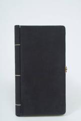 Black Suede Book Clutch, France
