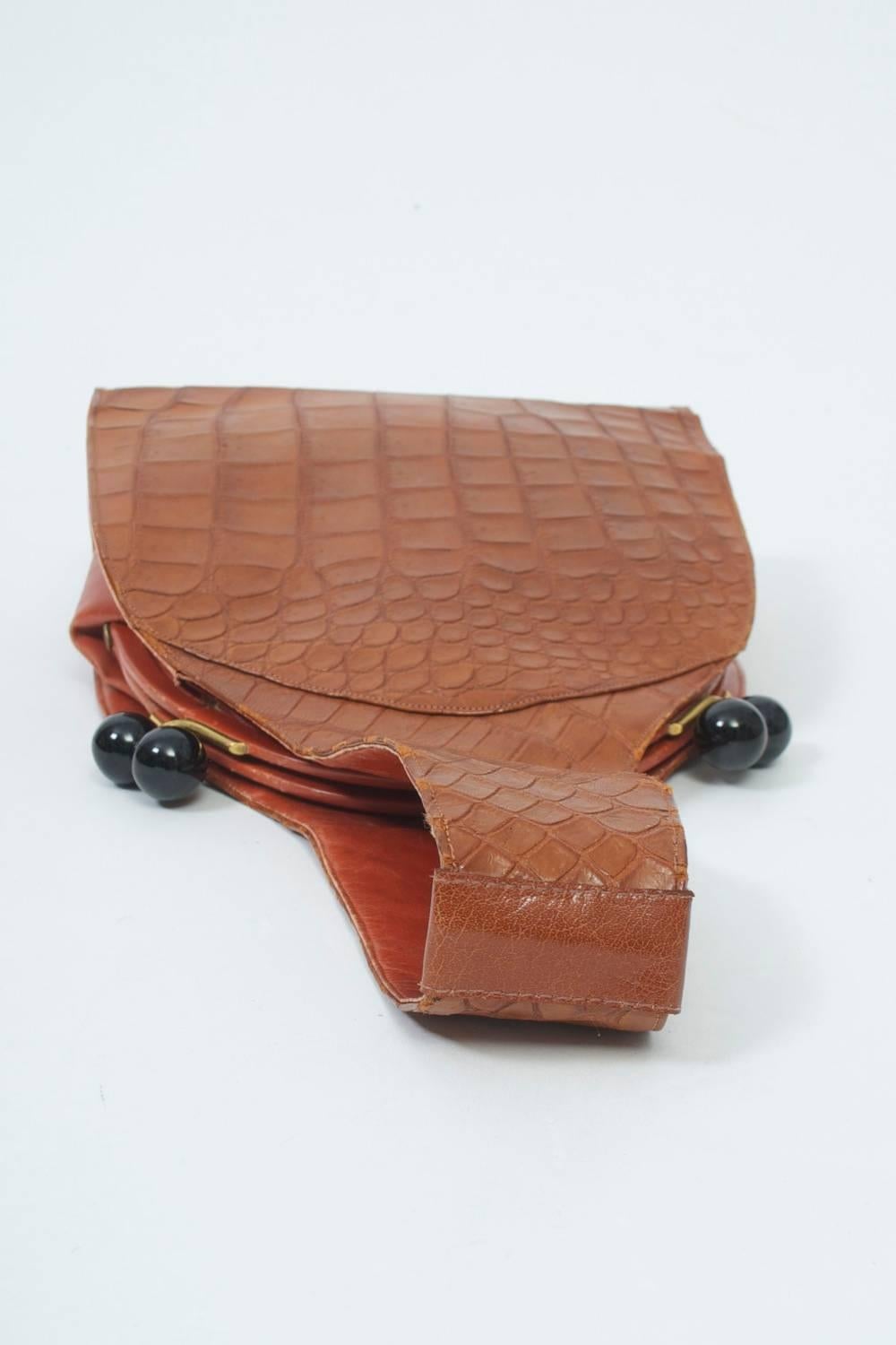 Koret Croc Wrist Handbag 2
