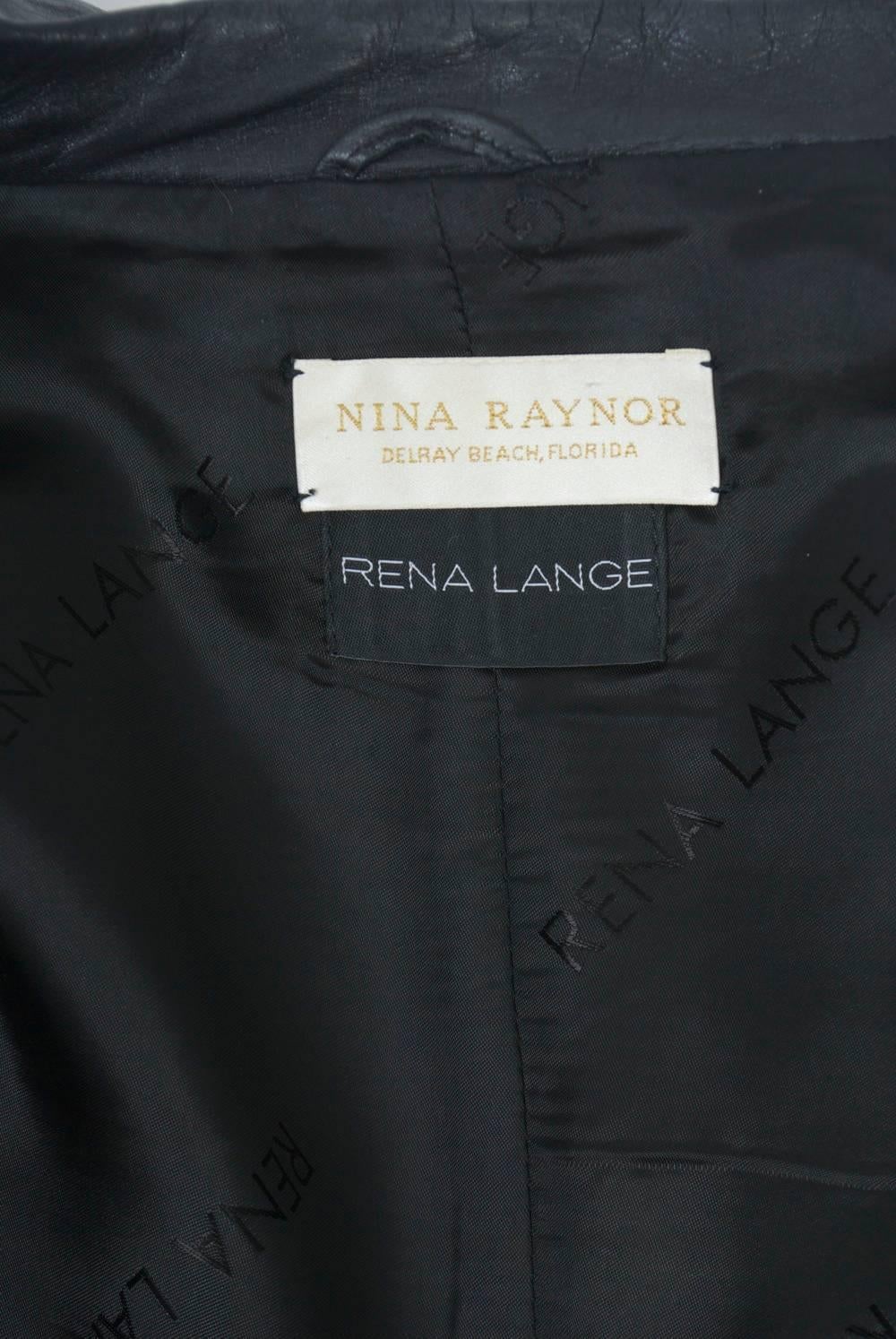 Rena Lange Tiger-Stripe Pony Jacket 4