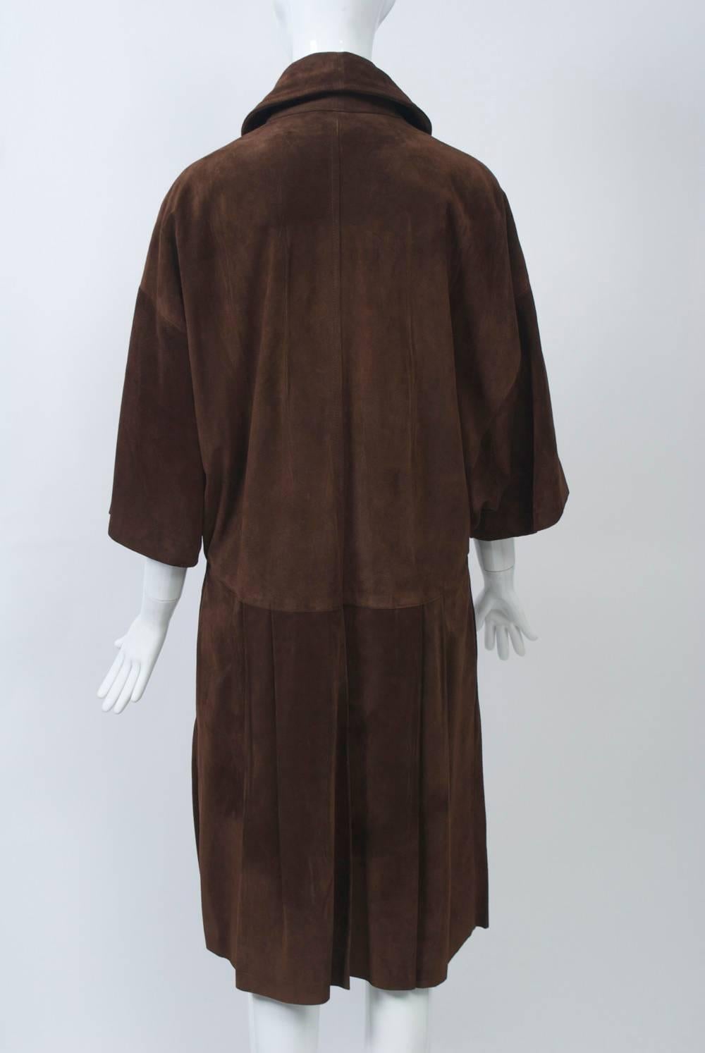 Women's Miu Miu Brown Suede Coat
