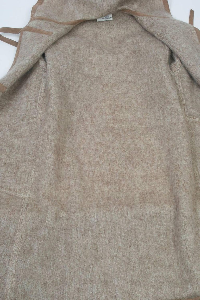 Mohair Coat with Ultrasuede Trim at 1stDibs