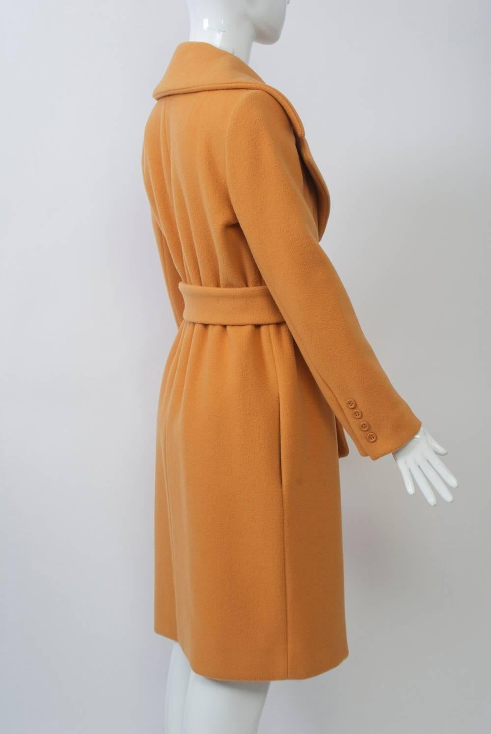 Orange John Anthony Wrap Coat