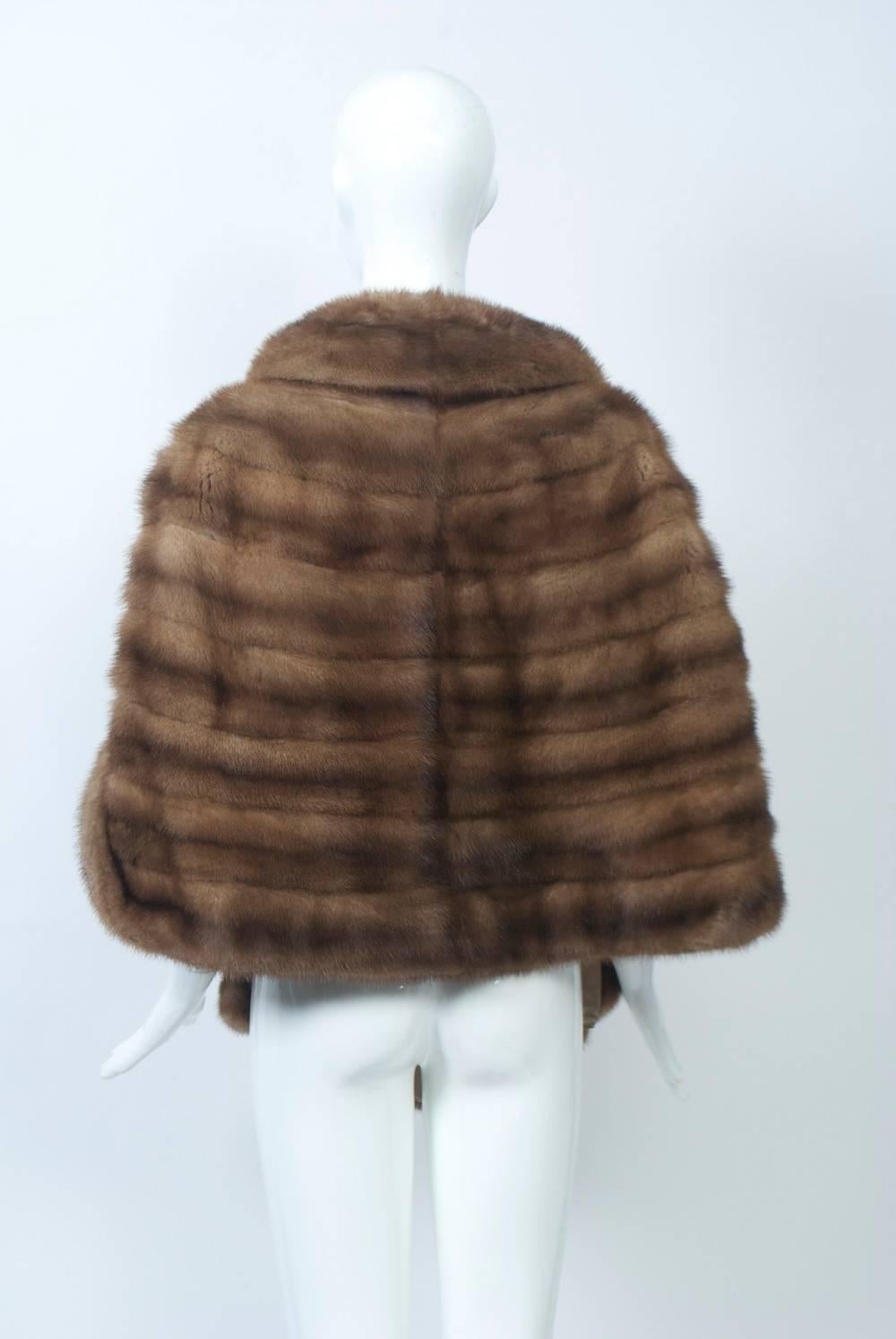 Brown Vintage Mink Stole