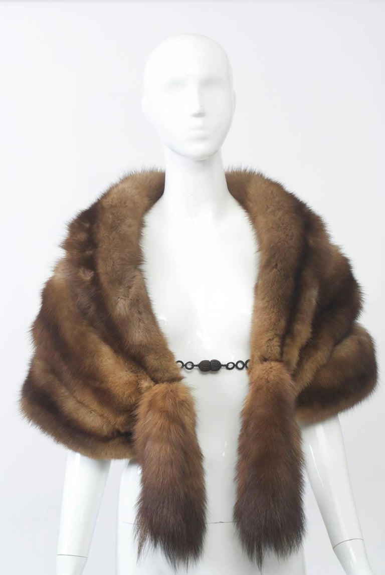 Vintage Sable Stole For Sale at 1stdibs