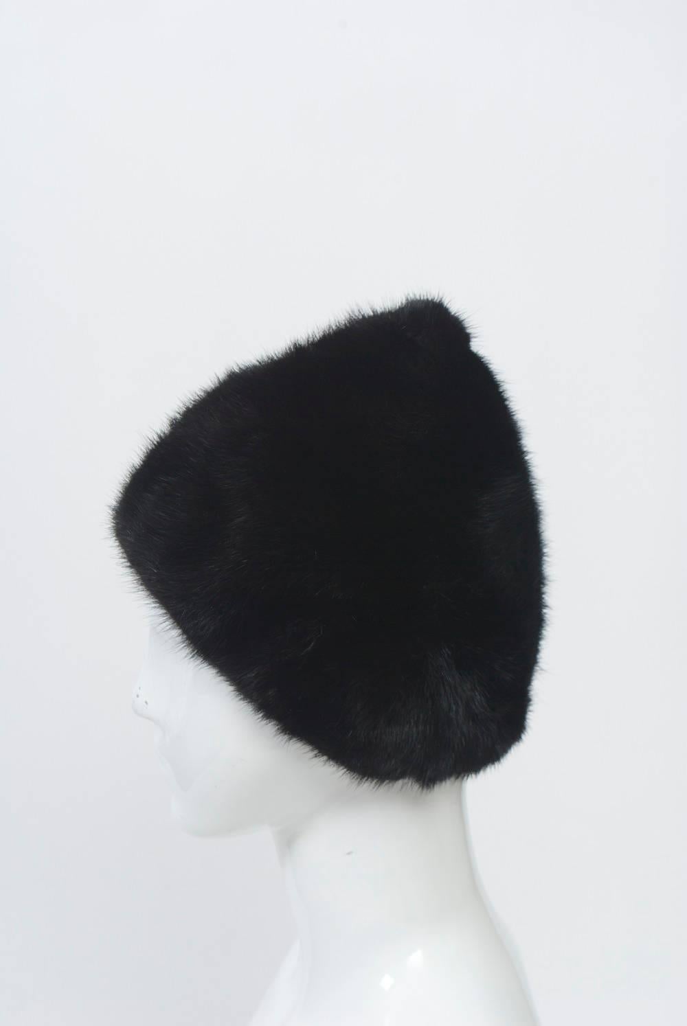 Peaked Mink Hat 1