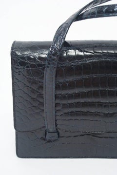 Black Crocodile Handbag