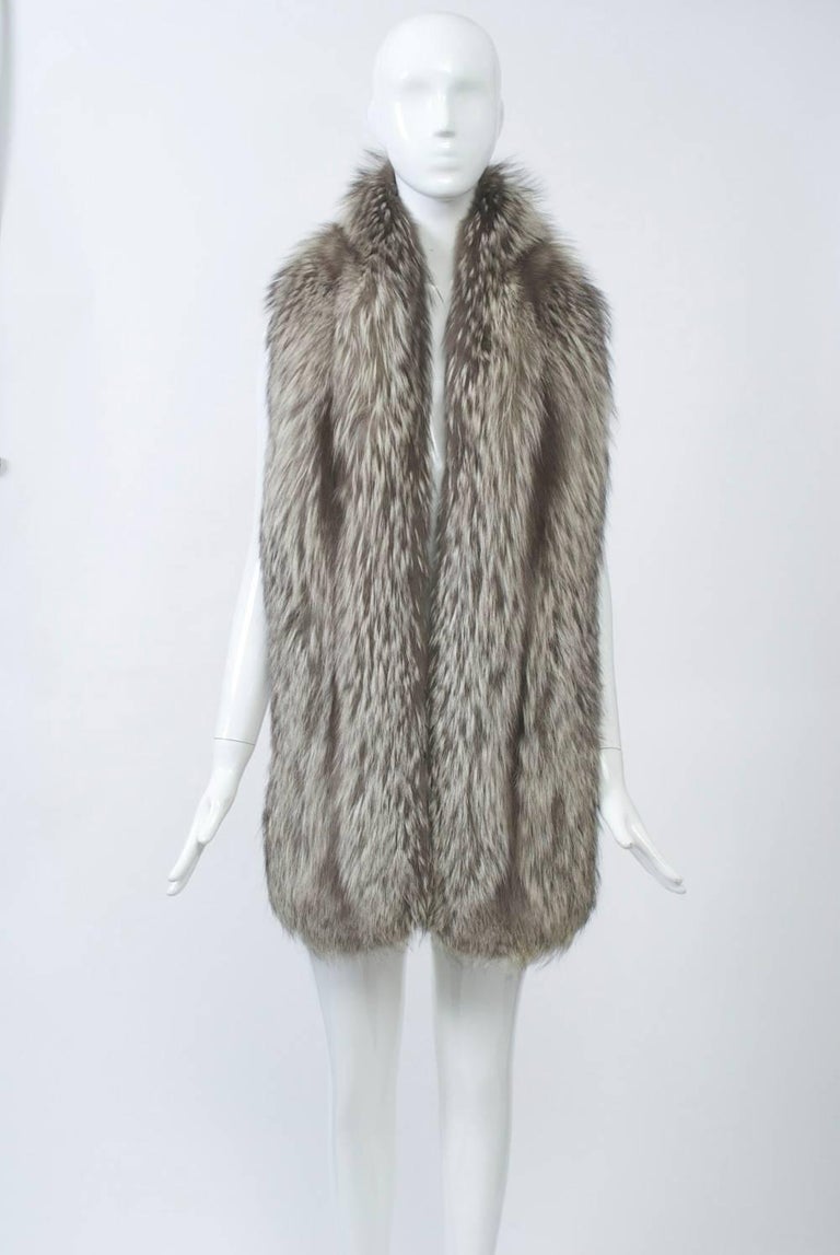 Silver Fox Stole For Sale at 1stdibs
