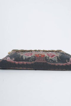 Sac de soirée en micro-perles à fleurs