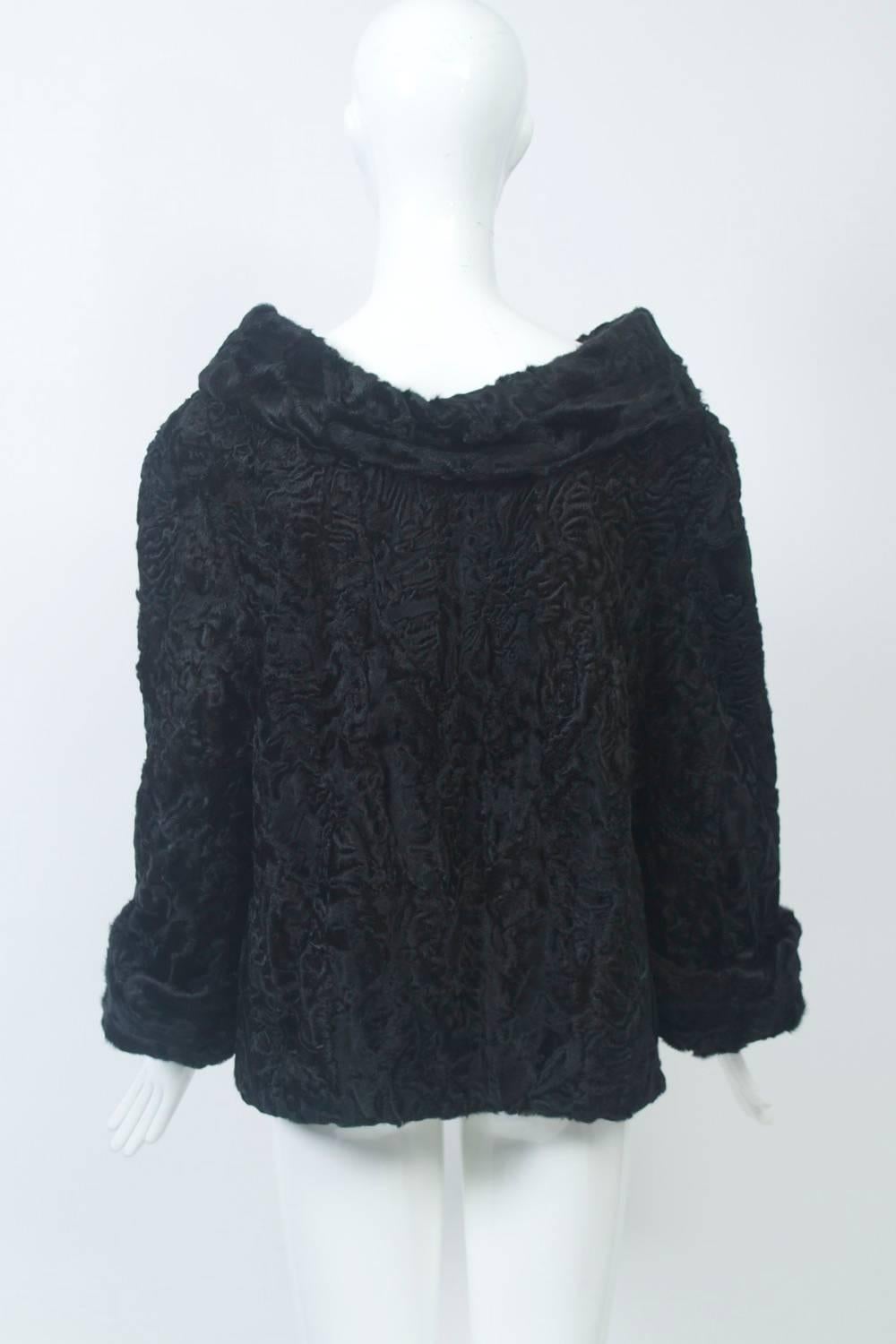 Women's Black Broadtail Tunic For Sale