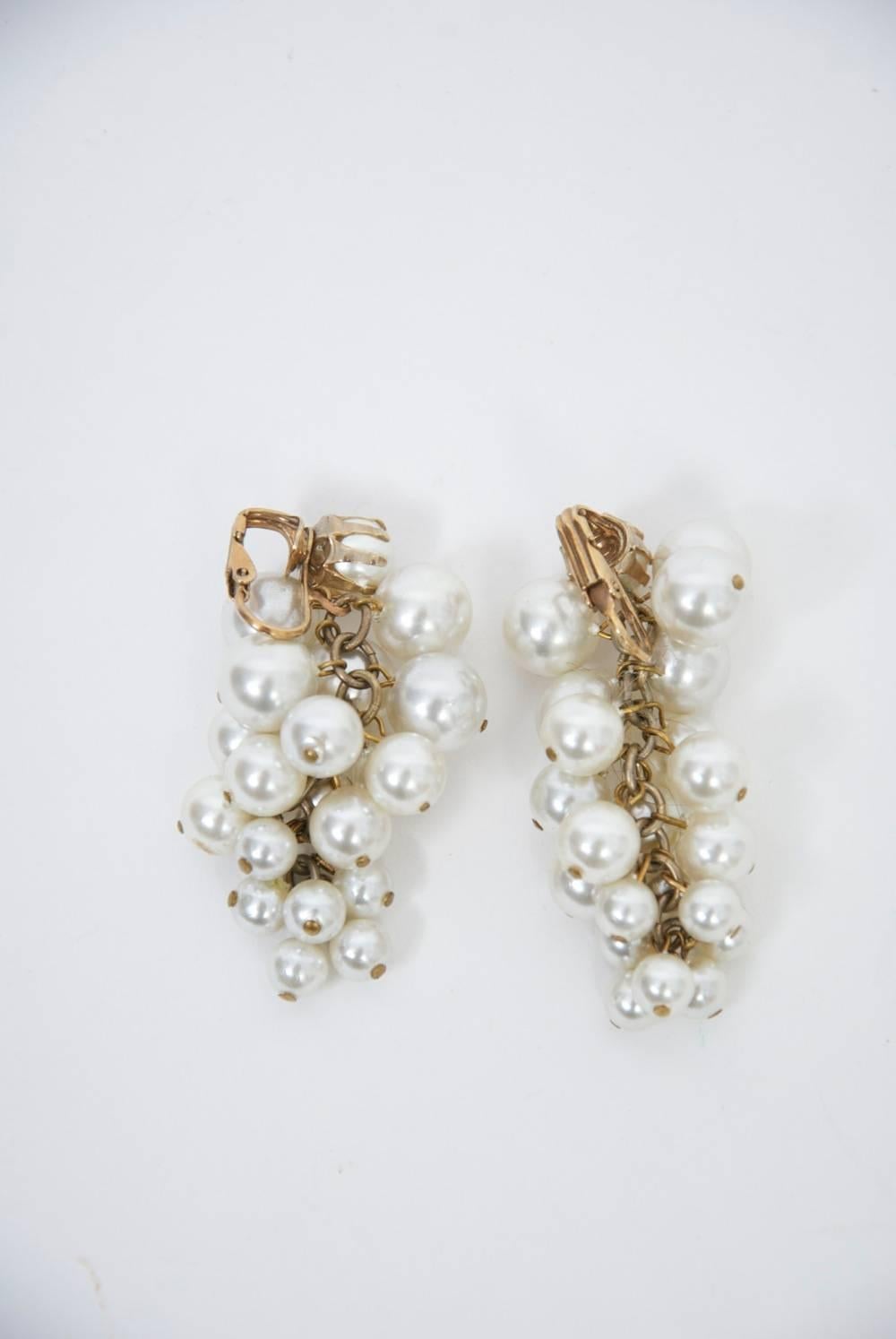 Pearl Cluster Earrings 2