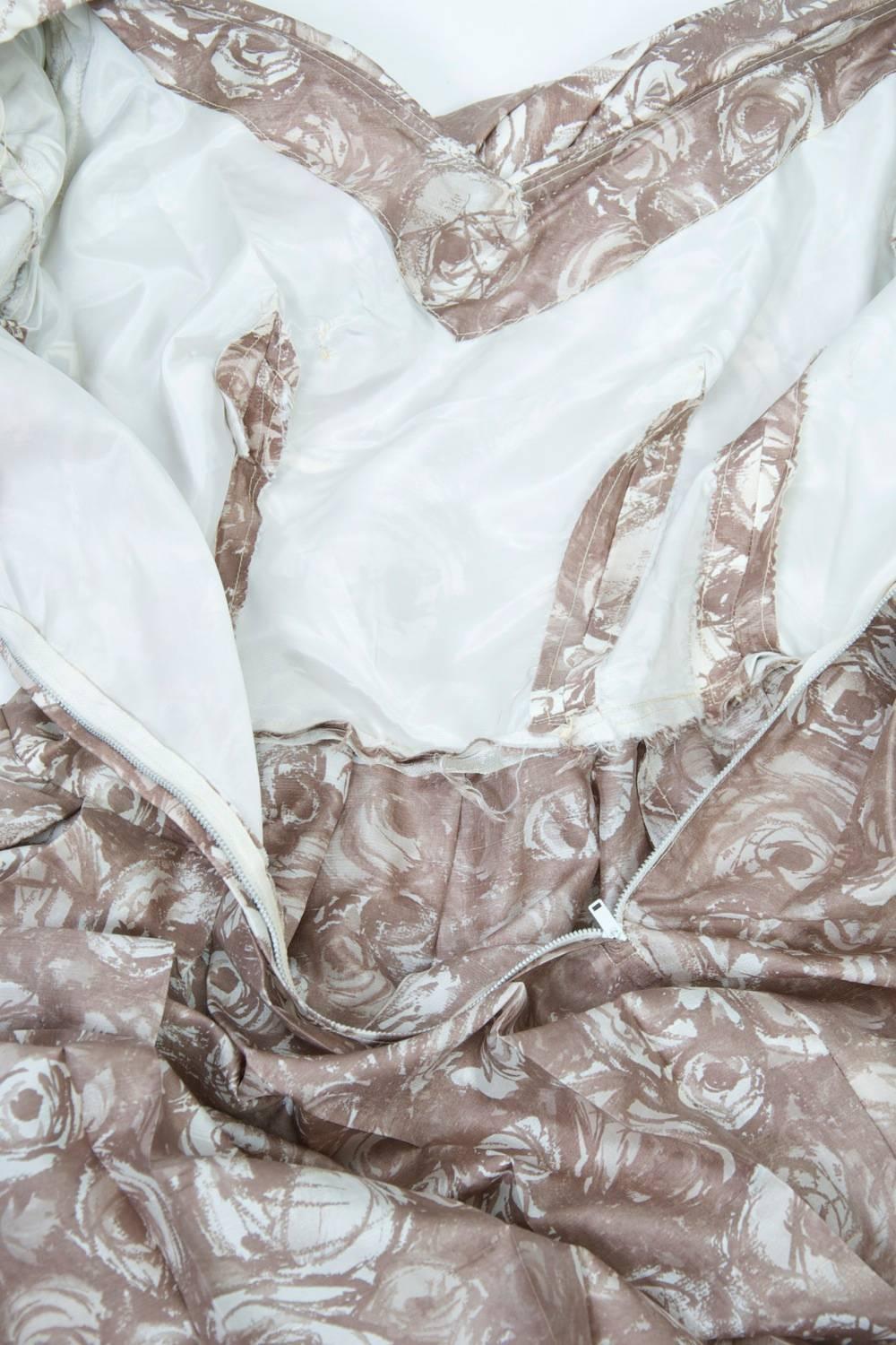 Suzy Perette Silk Print Dress For Sale 2