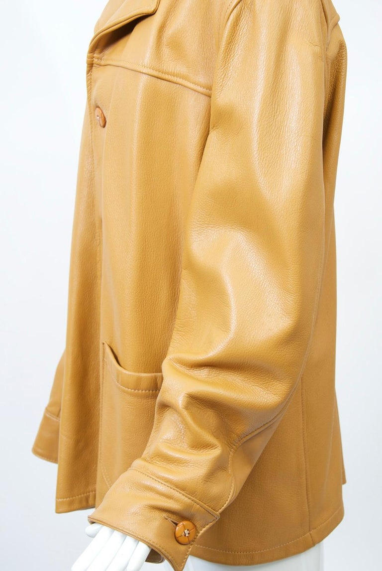 Men's Luggage Leather Jacket at 1stDibs