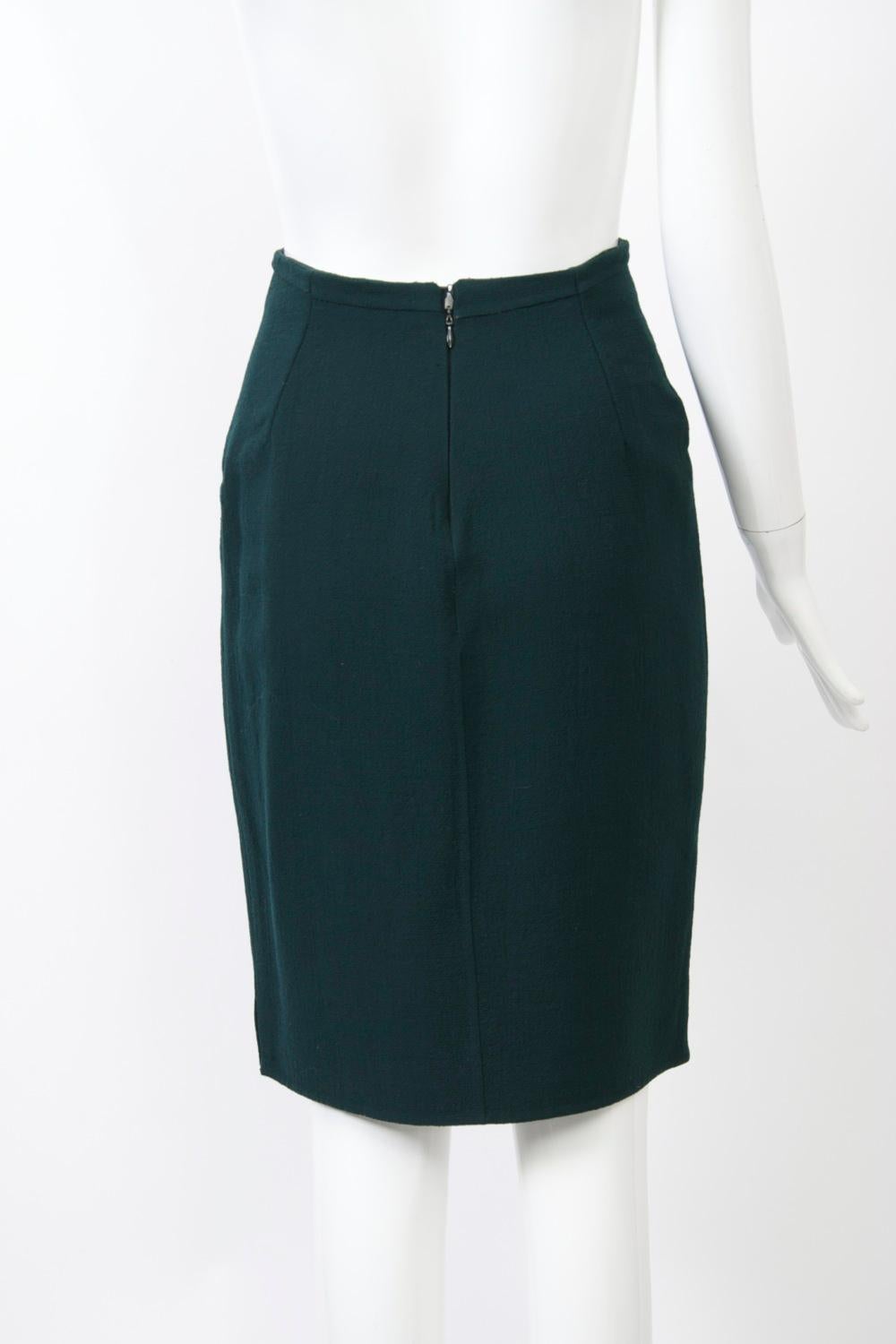 Women's Geoffrey Beene Forest Green Suit For Sale