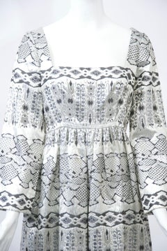 1960s Brocade Empire Gown