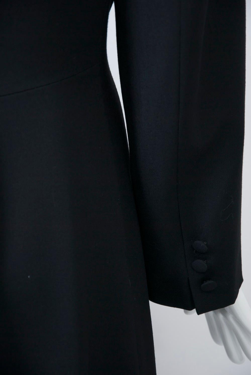 Women's Agnes B Lightweight Black Wool Coat