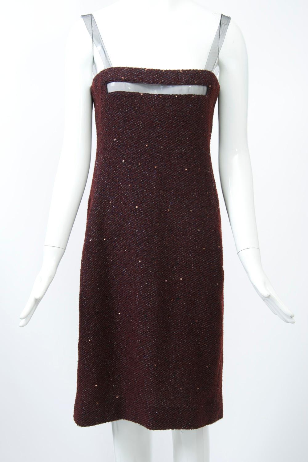 Geoffrey Beene Burgundy/Metallic Dress and Jacket 2