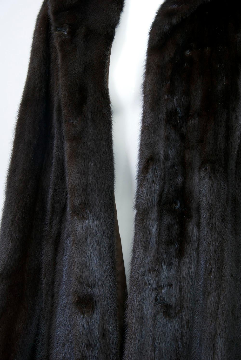 1970s Dark Mink Coat 5