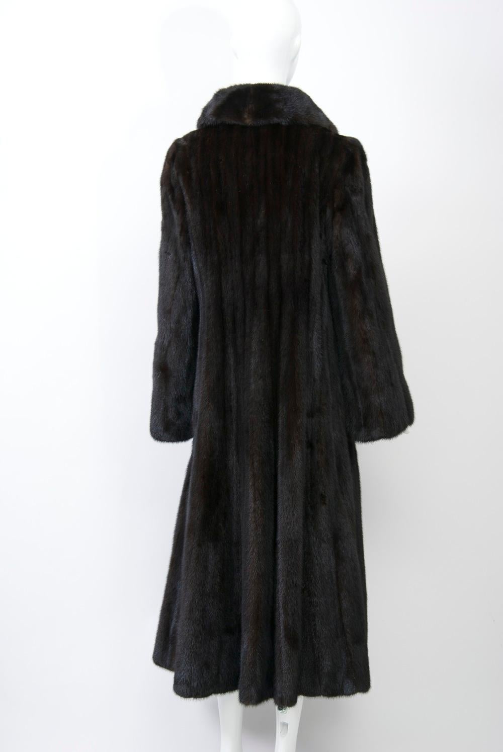 1970s Dark Mink Coat 1