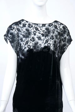 Art Deco Lace and Velvet Gown and Jacket