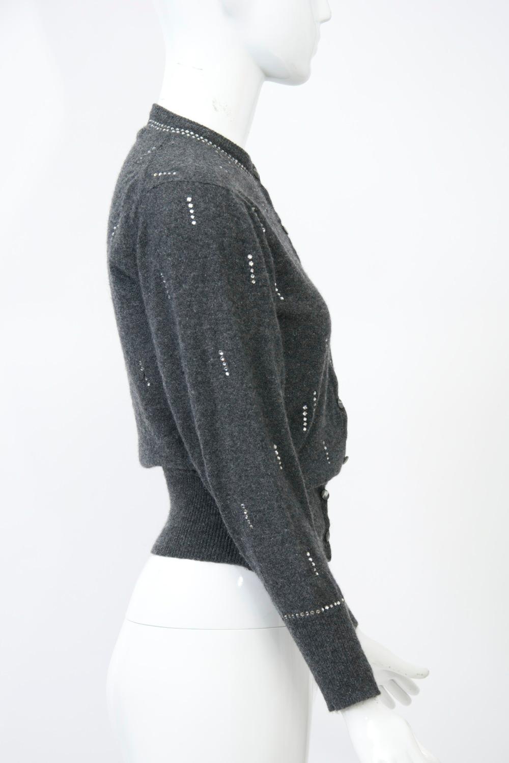 cardigan with rhinestones