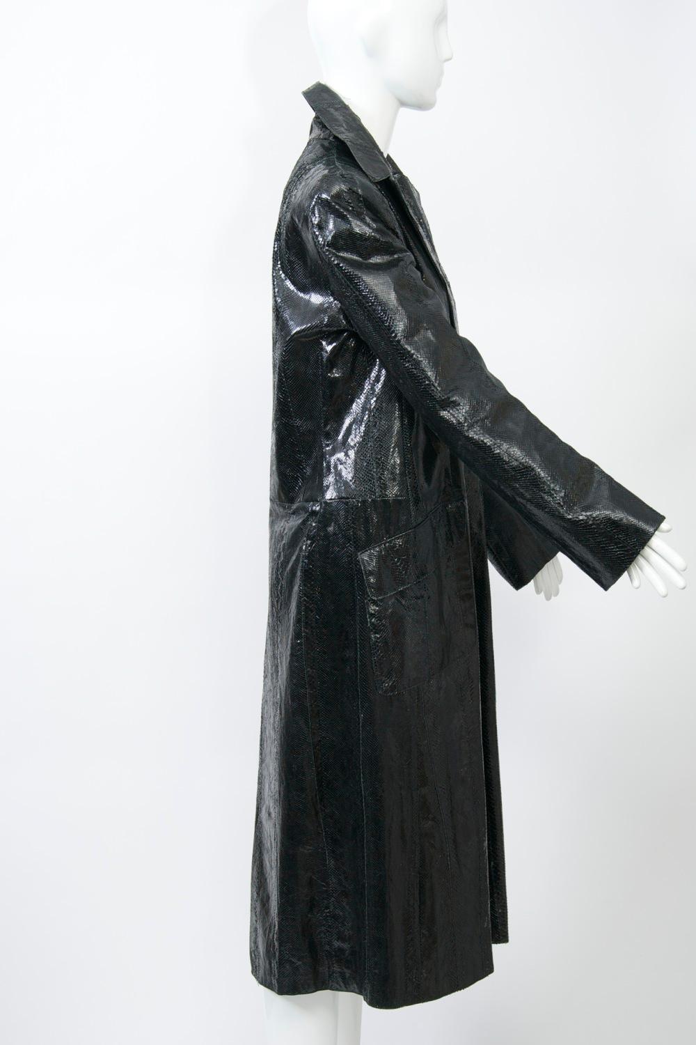 Genny Snakeskin Coat im Zustand „Gut“ in Alford, MA