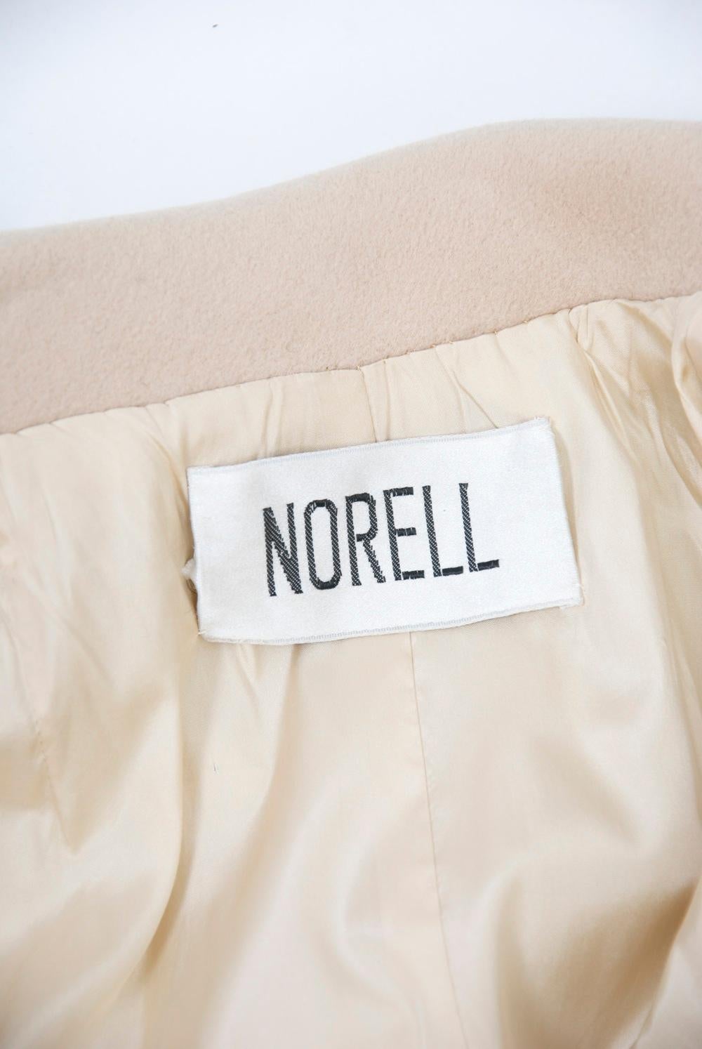Norell 1960s Beige Wool Coat 6