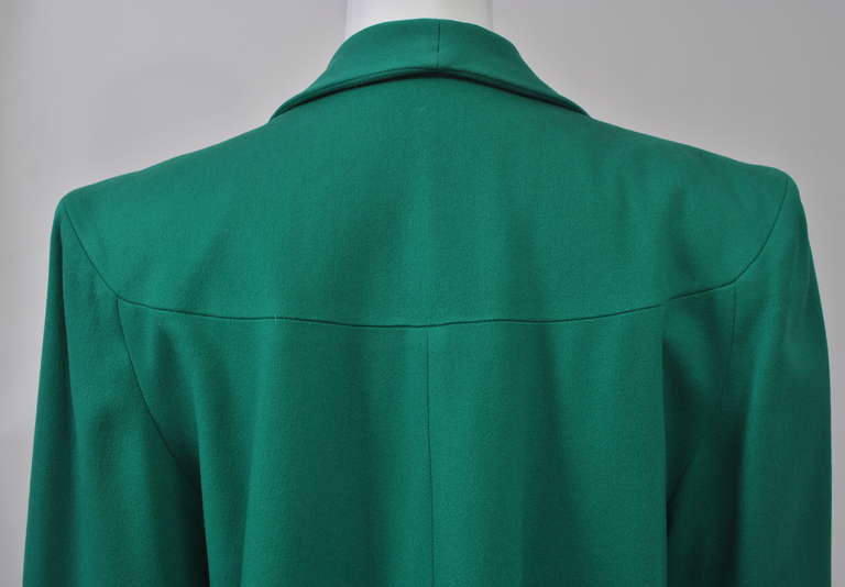 1940s Green Lightweight Wool Coat 1