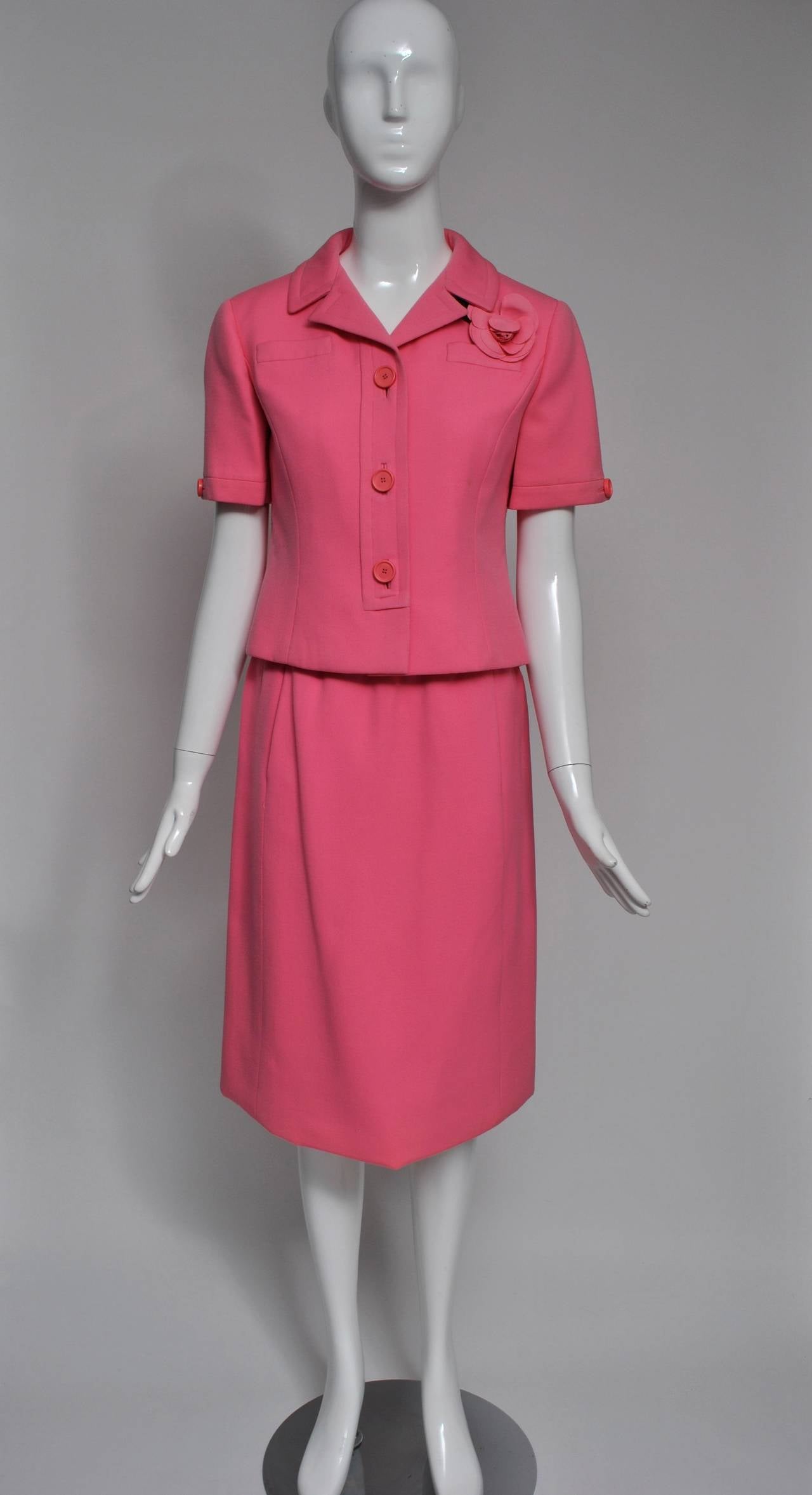 Ben Zuckerman Pink Suit In Excellent Condition In Alford, MA
