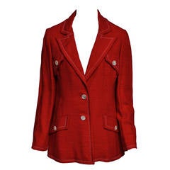 Oscar de la Renta Red Blazer