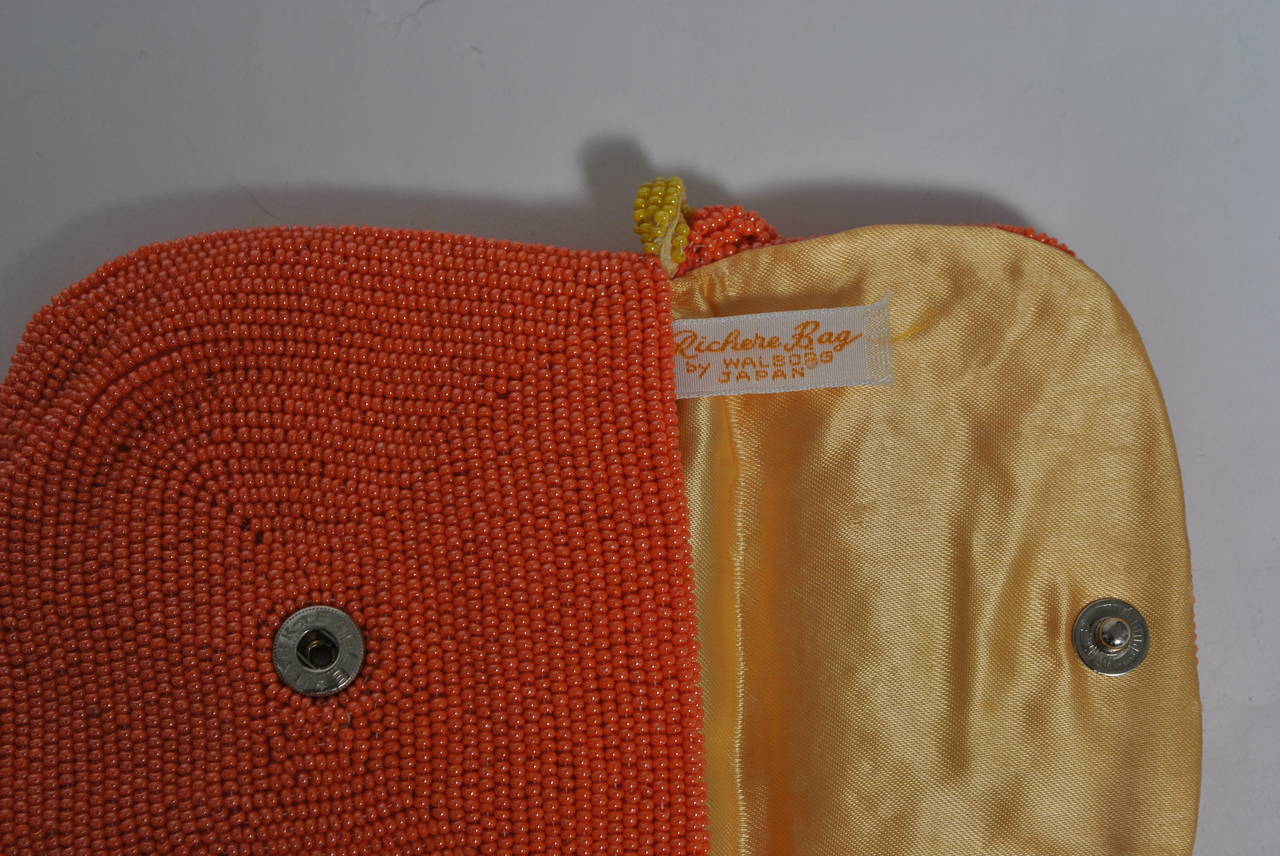 Orange/Yellow Beaded Bag 2