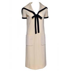 Bill Blass Knit Sailor Dress