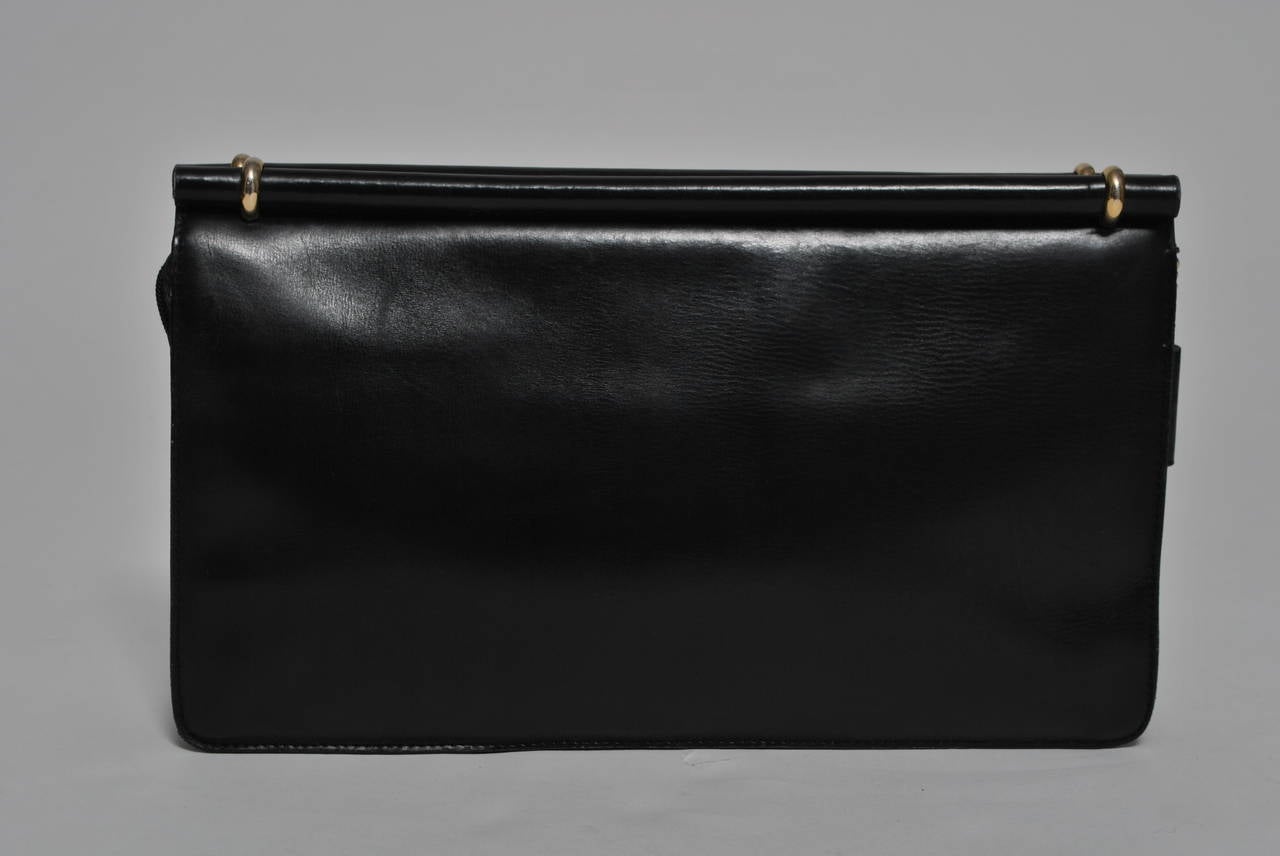Loewe Black Leather Clutch 1
