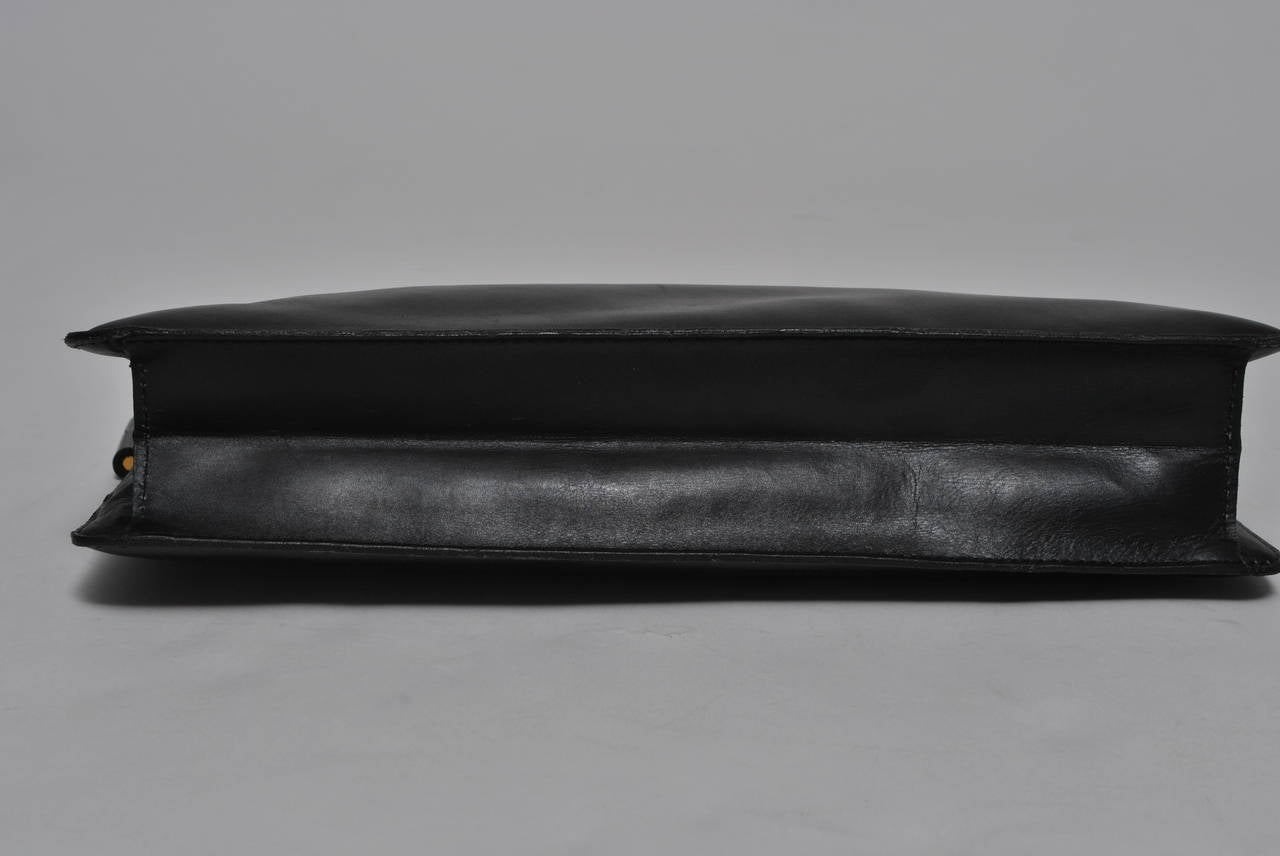 Women's Loewe Black Leather Clutch