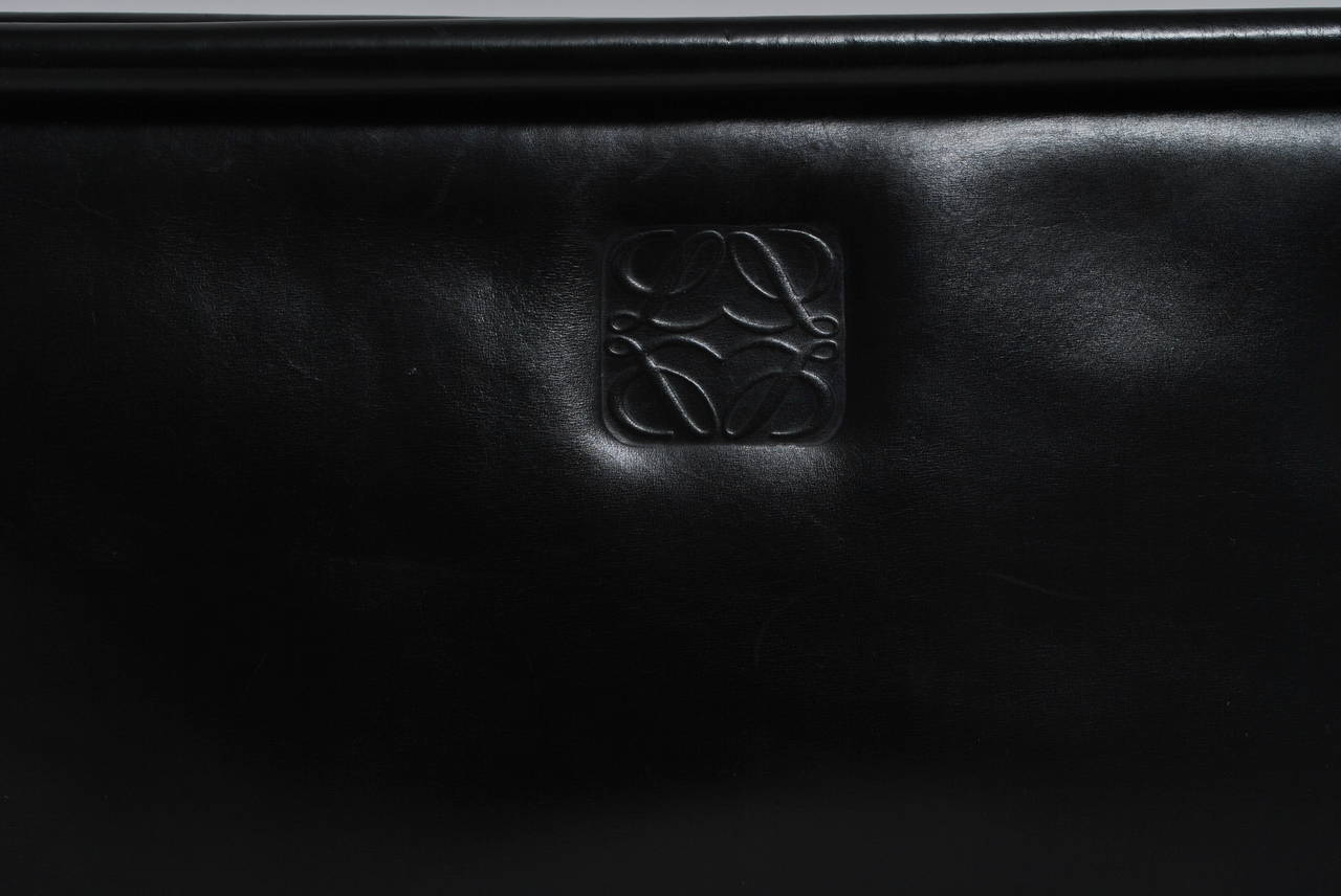 Loewe Black Leather Clutch 3