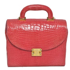 Vintage Lana of London Shrimp Alligator Handbag