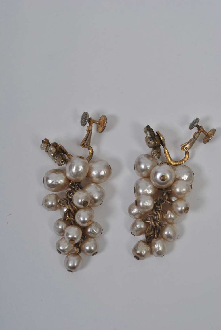 Miriam Haskell Pearl Earrings 1