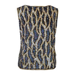 1960s Abstract Sequin Shell 1