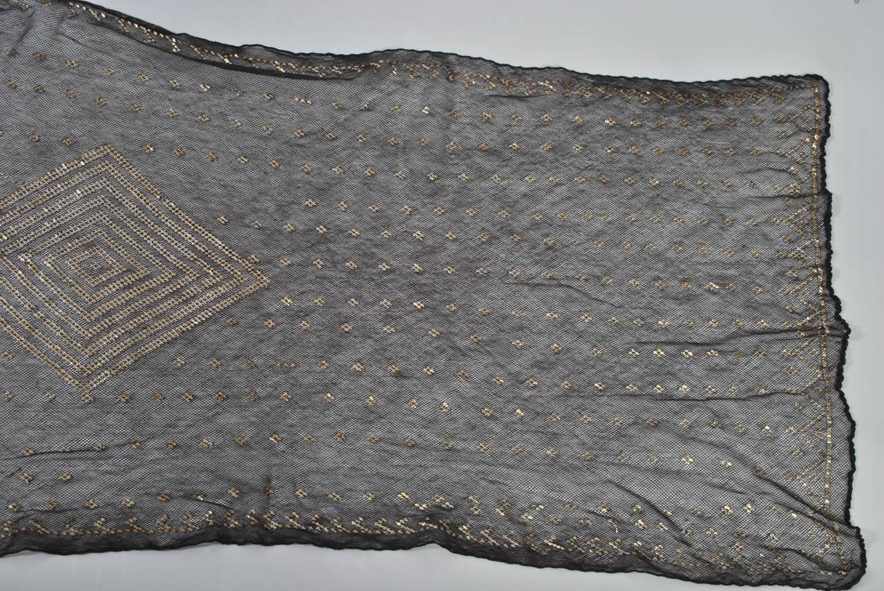 Art Deco Assuit Shawl In Excellent Condition In Alford, MA