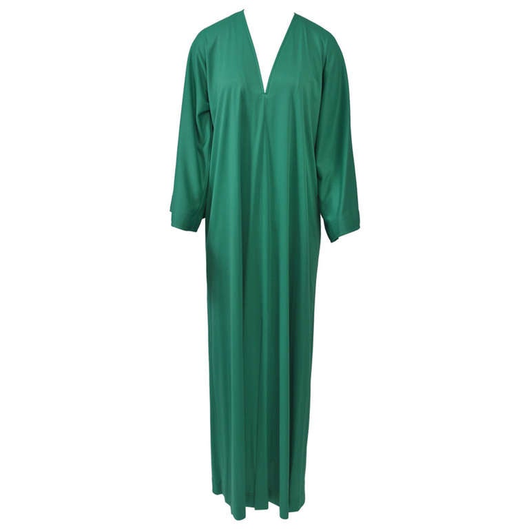 Halston IV Green Caftan