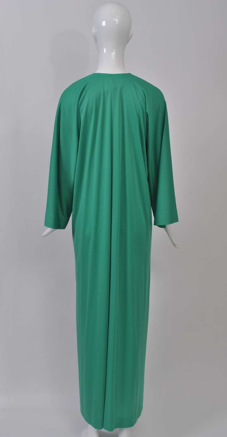 Halston IV Green Caftan 1