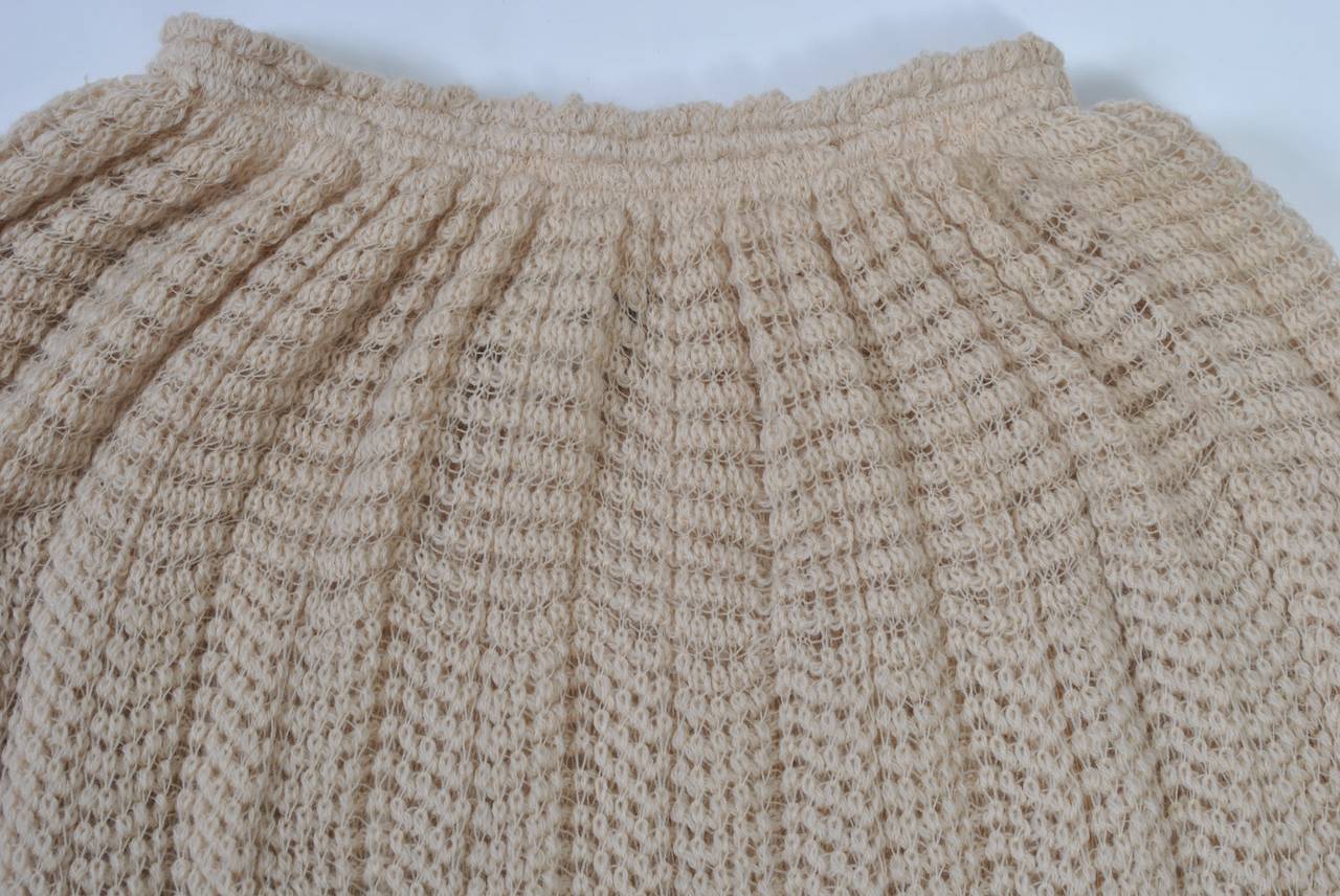 Missoni Beige Knit Skirt For Sale 2
