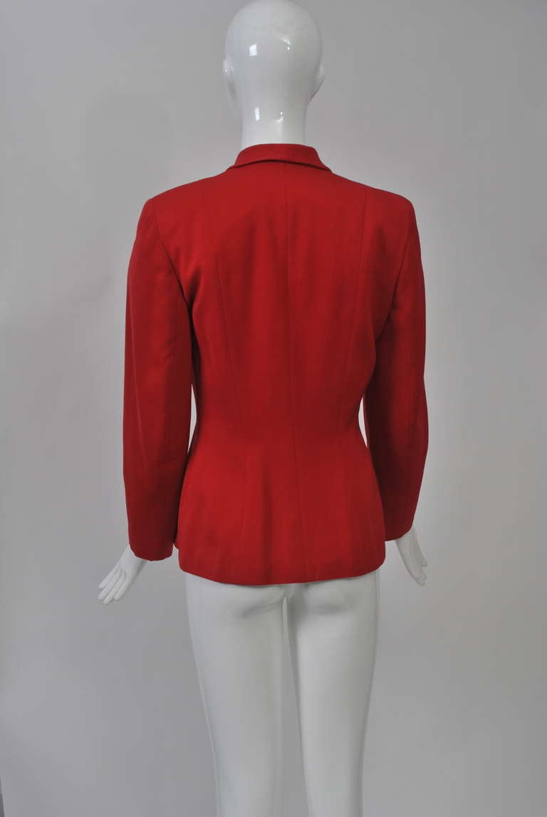 1940s Red Wool Blazer 2