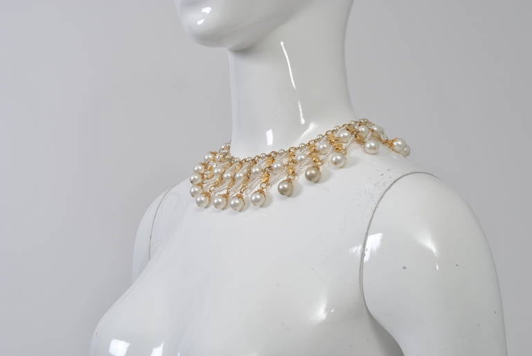 Vintage Vendome Bib Necklace In Excellent Condition In Alford, MA
