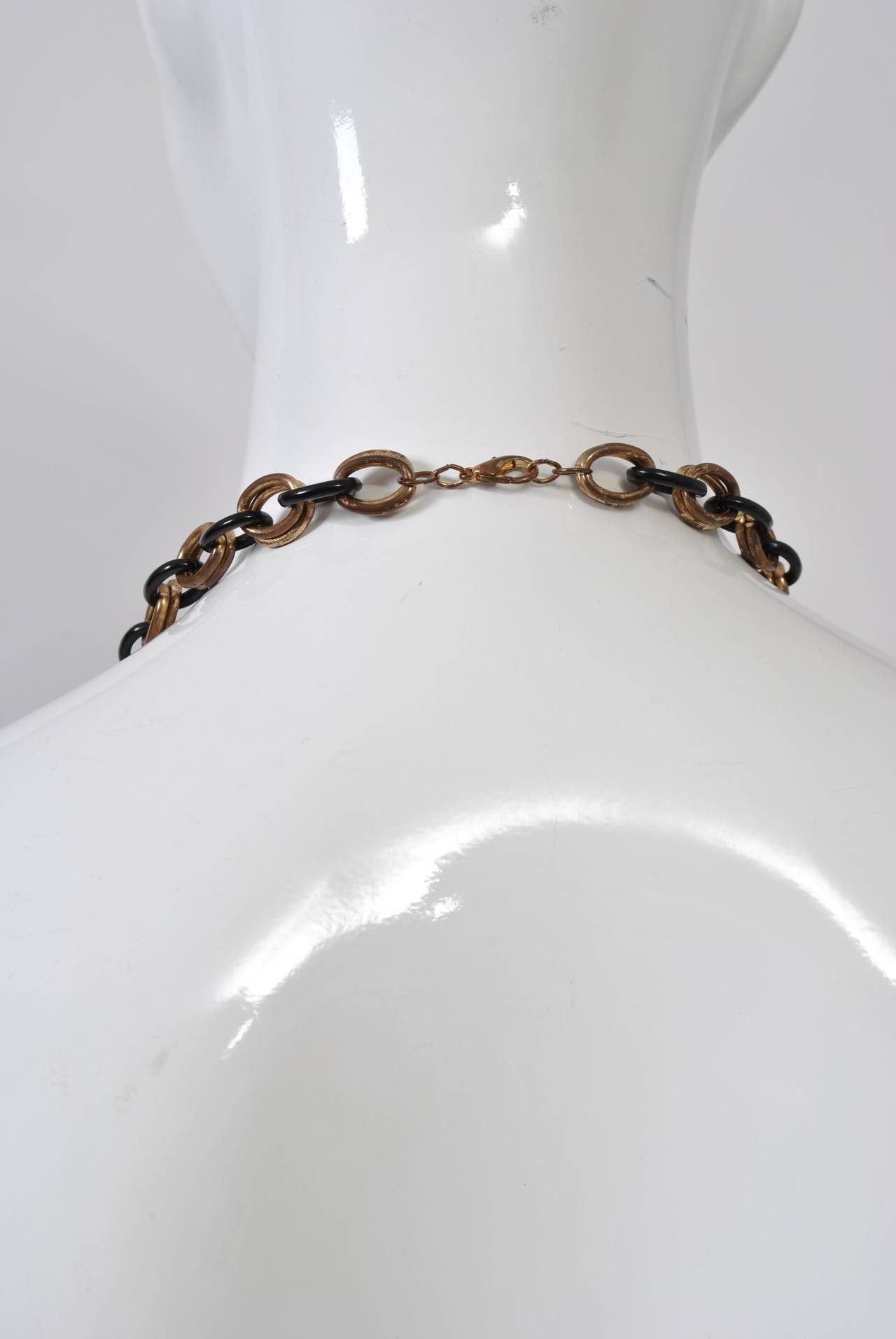 1980s Chain Bib Necklace 2