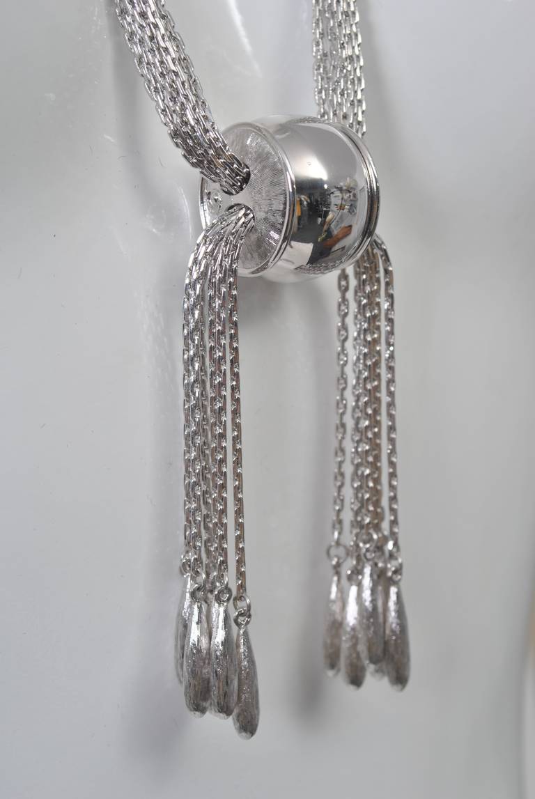 monet silver chain necklace