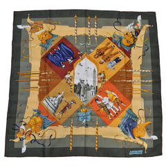 Hermes "Le Carnaval de Venise" Silk Scarf, 1993 8