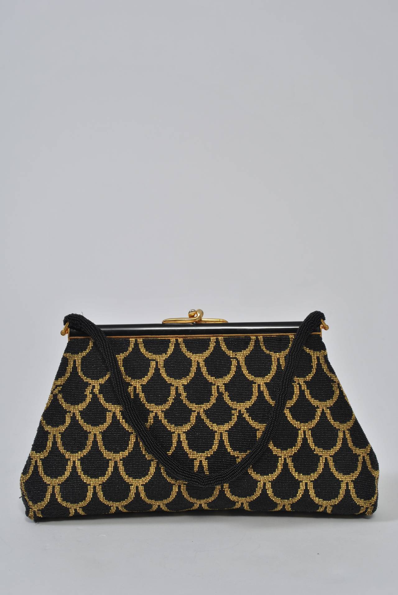 French Micro-Beaded Evening Bag