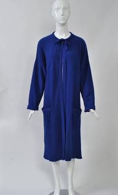 Sonia Rykiel Cappotto in maglione blu