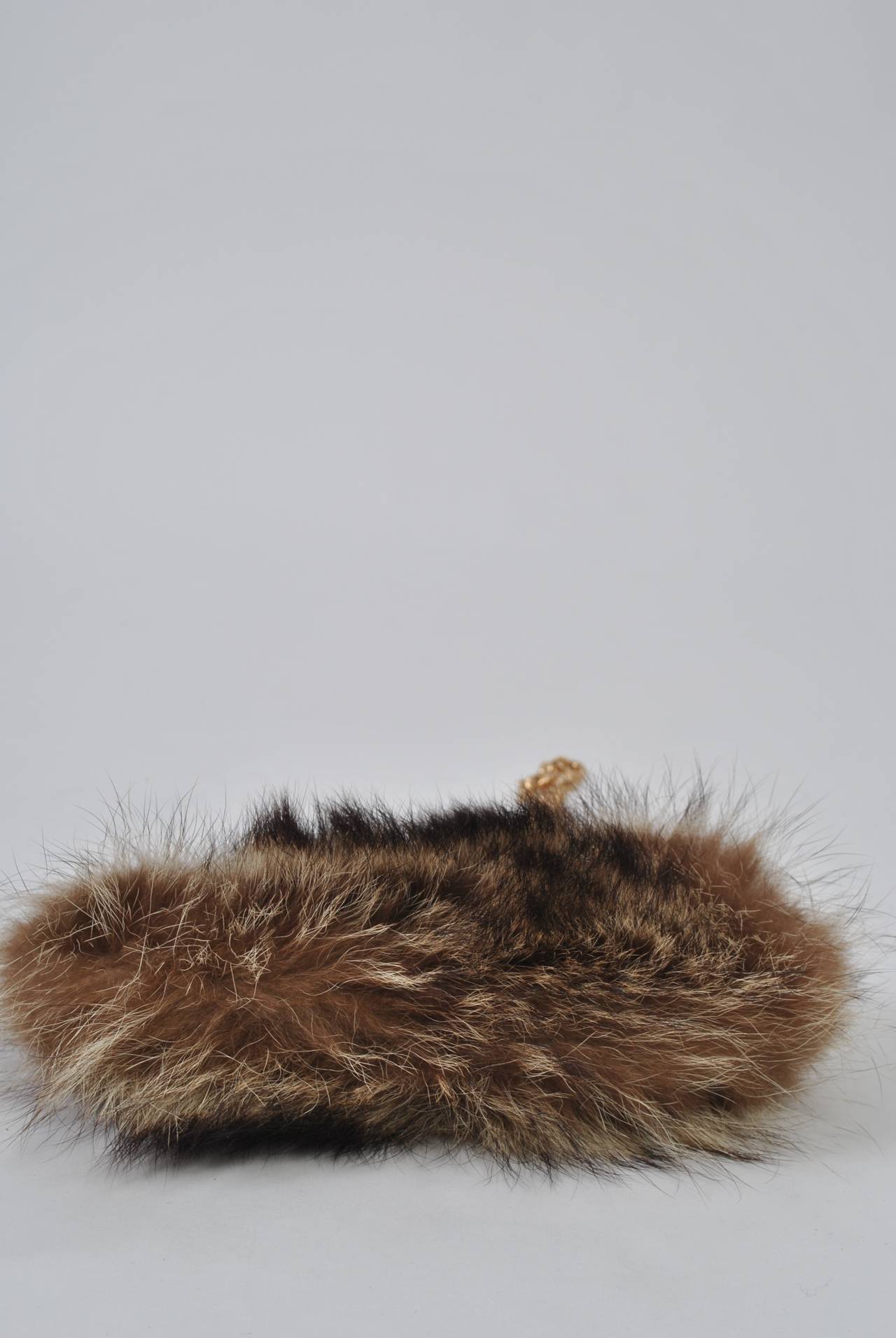 Brown Fur Shoulder Bag For Sale